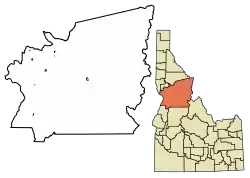 Location of White Bird in Idaho County, Idaho.