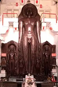 30 feet (9.1 m) statue at Bhojpur Jain Temple
