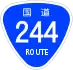 National Route 244 shield