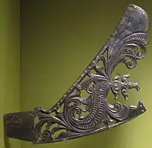 Maranao kubing jaw harp with okir motif