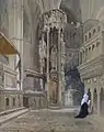 John Skinner Prout, Porsche de la Cathedrale de Reims, watercolour 45.5 cm x 36.5 cm .Private Collection, Auckland New Zealand