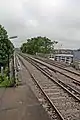 Leasowe Road bridge viewed from the end of the platform.