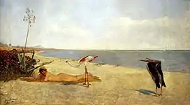 A Legation (1882), oil on panel, 37 x 63 cm. (14.5 x 24.8 in), Museum der bildenden Künste, Leipzig, Germany.