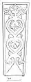 Drawing of Romanesque grave slab from Suntak old church