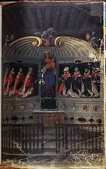 1623-1624, the Virgin and the oratory of the town house, by Jean Chalette.