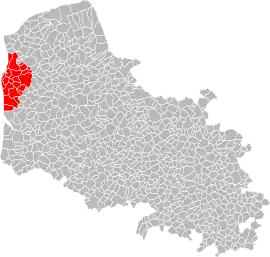 Location within the Pas-de-Calais department