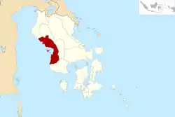 Location within Southeast Sulawesi