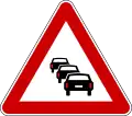 Traffic queues likely
