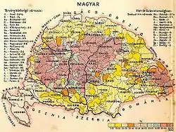 Image 11An image depicting the Hungarian population in Hungary according to the census from 1890
