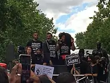 The Truth and Justice for Adama Committee demonstrating in Paris, 2020.