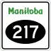 Provincial Road 217 marker
