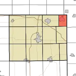 Location in Steuben County
