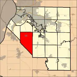Location in St. Clair County