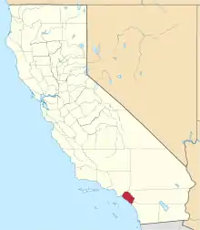 State map highlighting Orange County