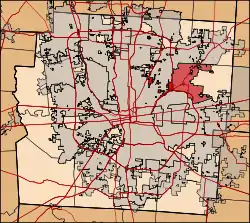 Location of Mifflin Township in Franklin County.