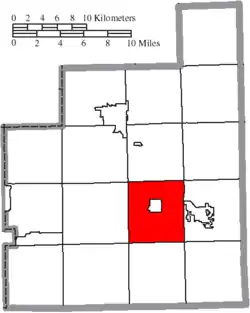 Location of Burton Township in Geauga County