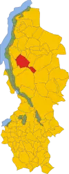 Location in the province of Lecco