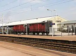 Memorial at the deportation railway platform