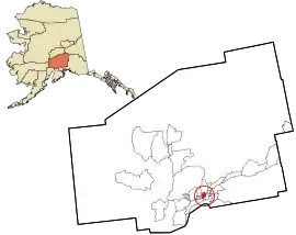 Location in Matanuska-Susitna Borough and the state of Alaska.