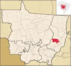 Location in Mato Grosso state