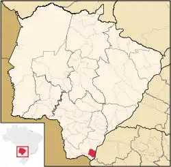 Location in Mato Grosso do Sul state