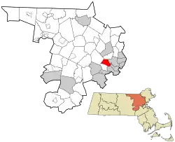 Location in Massachusetts