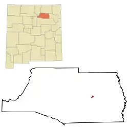 Location of Wagon Mound, New Mexico