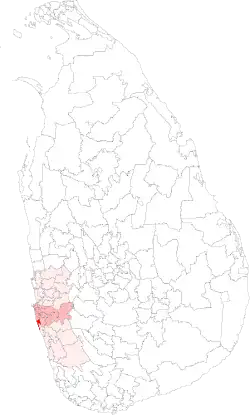 Location of Moratuwa