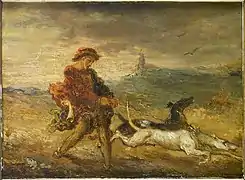Dog Handler (1854), 32 x 25 cm., private collection