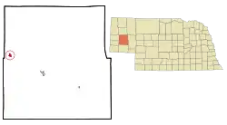 Location of Bayard, Nebraska