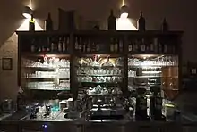 Image 46A fully supplied bar with various types of drinks (from List of alcoholic drinks)