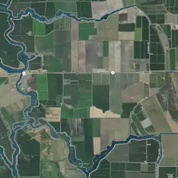 USGS aerial imagery of the Terminous Tract, on which Terminous is located