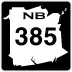 Route 385 marker
