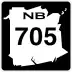 Route 705 marker