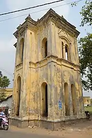 An elevated musicians' gallery where drums, flutes and Indian classical music would be played.