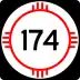 State Road 174 marker
