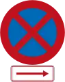 No Stopping (on the right of this sign)