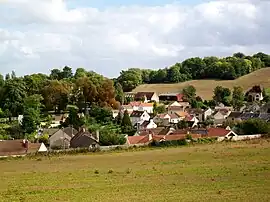 The centre of the village, seen from Rue Pasteur