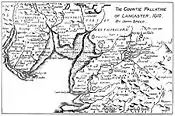 Image 4North Lancashire in 1610. (from History of Lancashire)