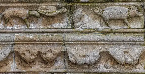 The north porch carvings