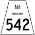 Highway 542 marker