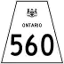 Highway 560 marker