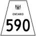 Highway 590 marker