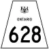Highway 628 marker