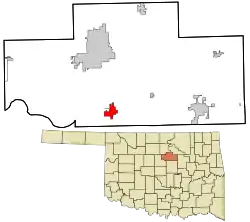 Location within Payne County and Oklahoma
