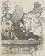 Giants look at Gulliver, Gulliver's Travels (1838)