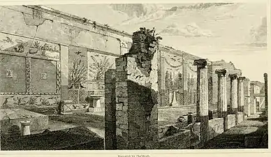 Viridarium with triclinium