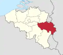 Location of Liège (French)