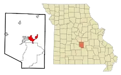 Location of St. Robert, Missouri
