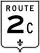 Route 2C marker